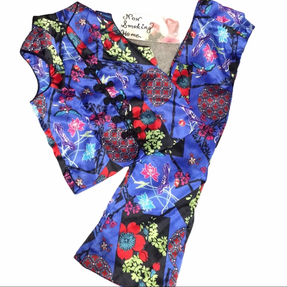 PANTS & TOP COPPER KEY ASIAN DESIGN SZ 3-4